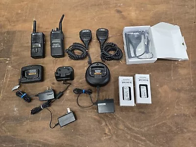 Lot Of Motorola Radios With Chargers Batteries Remotes Used And In Working Order • $100