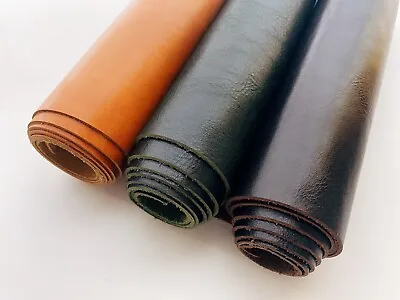 £32.99 • Buy 1.6mm Thick Distressed Dyed Veg Tan Leather Craft - Select Colour & Size