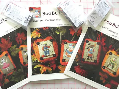 Victoria Sampler CHART+ ACCESSORY PACK BOO BUTTONS Ornaments YOU PICK #3 #4 #5 • $21