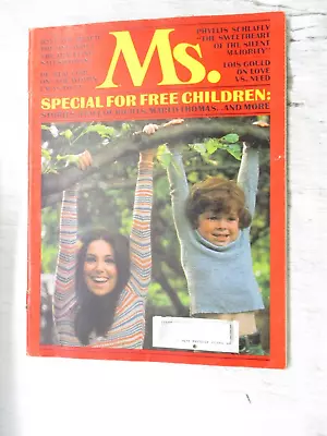 Ms. Magazine March 1974 Marlo Thomas Phyllis Schlafly Women's Feminism • $16.95
