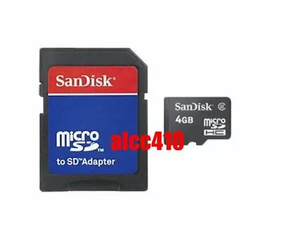 Sandisk 4GB Micro SD TF MicroSD Memory Card With SD Adapter In Sydney • $25.95