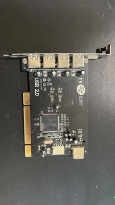 $9.99 • Buy USB 2.0 5-port USB Card Sh 94v-0 E248779 PCI