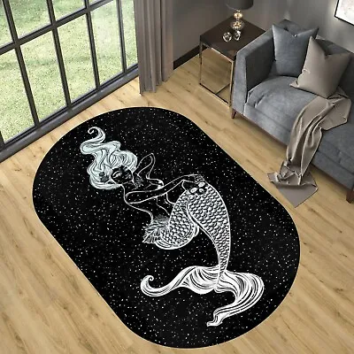 Mermaid RugSkull RugOval RugRugs For Living RoomRugs For BedroomArea Rug • $200