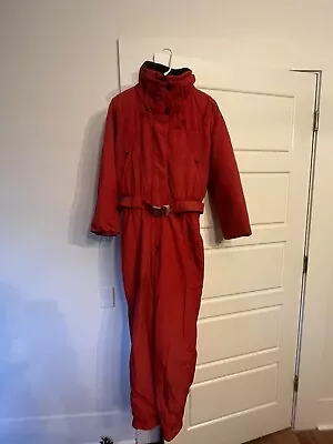 Vintage OSSI BOGNER SKI SUIT Red & Sz 10 • $60