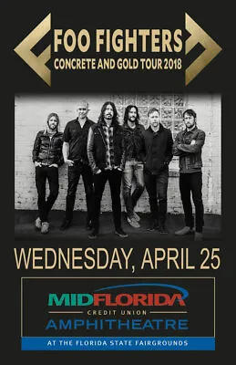 $13.99 • Buy Foo Fighters Replica  2018 Concert Poster