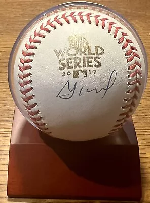 Jose Altuve #27 Houston Astros Signed 2017 World Series Baseball Beckett BAS • £221.76