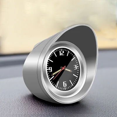 Silver Clock Luminous Pointer Round Display For Car/RV/Truck Interior Dash Mount • $20.60