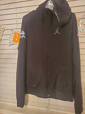 Nike Air Jordan Full Zip Hoodie Lrg Blk Hoodie JUMPMAN W/Daytona 500 See Pics!! • $18.51