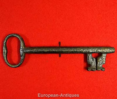 Antique KEY 17th-19th C. English Or French 6  Castle Door Church Jail House Lock • $175