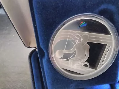 2000 Paralympic Games $5  - 1oz Silver Proof Coin....     #00738.......49 • $55