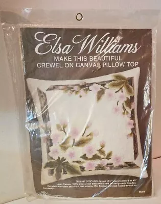 Elsa Williams Crewel On Canvas Pillow Top Kit 06204 Flower Pattern Sealed Bag • $22.99