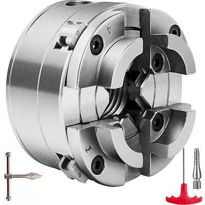 VEVOR 2.75  Mini Lathe Chuck 4 Jaw Self-Centering 1In X 8TPI Thread 3/4-16 TPI • $62.99