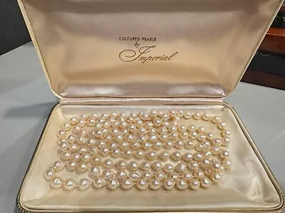 Vintage Cultured Pearls By Imperial Pearl Necklace With Original Box • $100