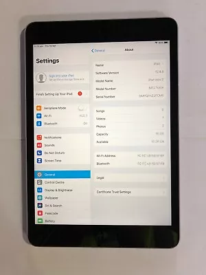 AU Seller ONE APPLE Space Gray IPad Mini 2  16GB WiFi Battery Health 83% • $60