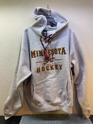 Minnesota Hockey XL Hoodie Sweatshirt Cotton MN Heavy Duty  Skating Beaver • $60