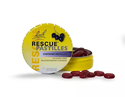 £6.99 • Buy Bach Flower Essences Rescue Remedy Pastilles, Black Currant, 50 Grams