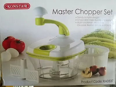 KONSTAR Multi Master Chopper Set Slicer Food Processor Mince Chop Slicer Blender • $49.95