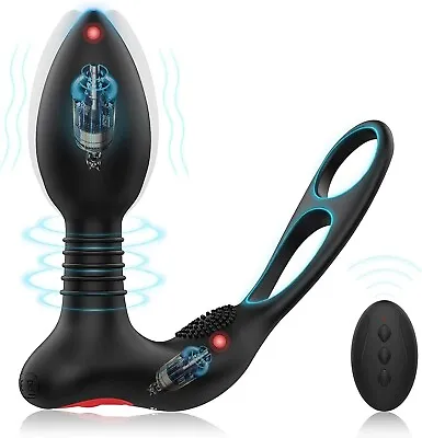 Cock Ring Anal Dildo Vibrator Male Prostate Massager Sex Toys For Men Women • $12.99