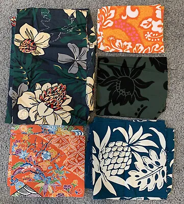 Vintage Hawaiian Fabric Scraps Finish This Quilt 2.9lbs • $10.70