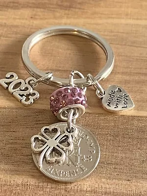 🎁 75th Birthday Polished 1948 Lucky Sixpence & Four Leaf Clover Gift For Her • £9.99