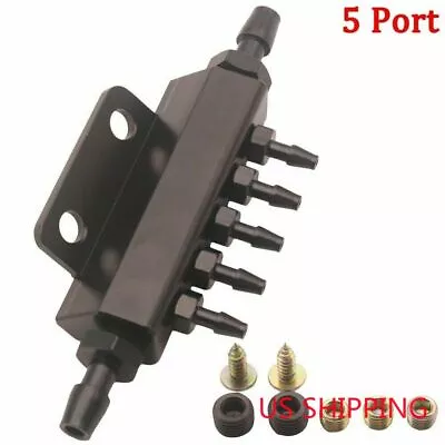 $16.88 • Buy 5 Port Car Vacuum Block Intake Manifold Fuel Gas Wastegate Turbo Boost Universal