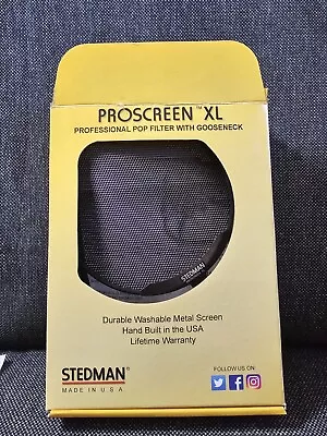 Stedman ProScreen XL - Black Pop Filter With Gooseck & Nylon Tipped Mount Clamp • $59.99