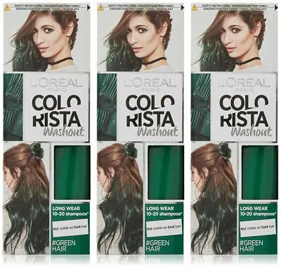 £13.99 • Buy 3X L'Oreal Colorista Washout Semi-Permanent Hair Dye 80ml - Choose Your Shade