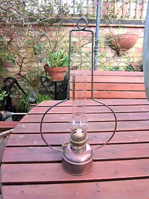 Copper Oil Lamp  Hanging Or Stand • £44