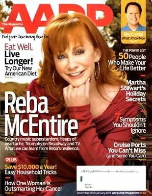 AARP MAGAZINE - COUNTRY MUSIC STAR REBA McENTIRE COVER - BILLY CRYSTAL 2013 • $6.99