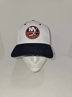 Vintage New York Islanders Official NHL Hat Dime White • $24.50