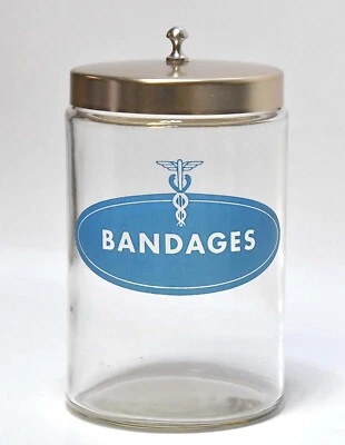 $44.99 • Buy Vintage Profex Bandages Apothecary Medical Doctor Office Jar Container