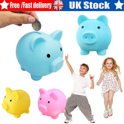 £6.92 • Buy Cute Piggy Bank Saving Coins Money Box Cash Fund Kids Xmas Gift Pig Children Toy