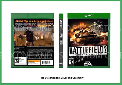 CUSTM REPLACEMENT CASE NO DISC Battlefield 2 Modern Combat XBOX SEE DESCRIPTION • $13.99