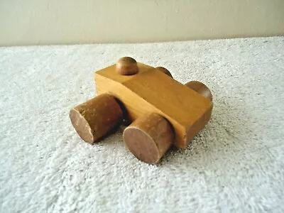 Vintage Toy Wooden Race Car   GREAT COLLECTIBLE DISPLAYABLE RARE ITEM   • $17.99