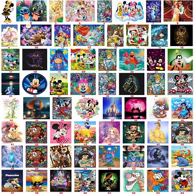 $11.65 • Buy 5D DIY Disney Cartoon Diamond Painting Kits Full Round Drill Home Wall Decor Art