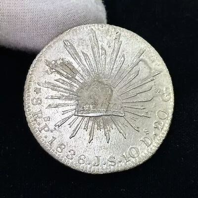1836 Mexico San Luis Potosi Mint JS First Republic Cap Rays Silver 8 Reales Coin • $127.50