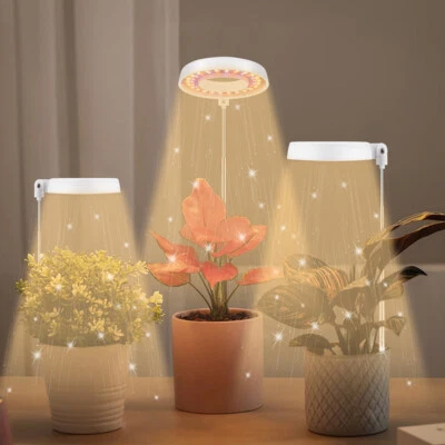 £15.99 • Buy USB LED Grow Light Plant Growing Full Spectrum Dimmable Timer Ring Halo Lamp UK