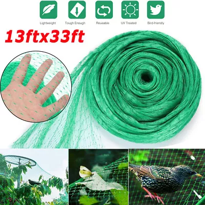 33FT Garden Anti Bird Netting Heavy Duty Fruits Crops Plant Protection Mesh Net • $10.90