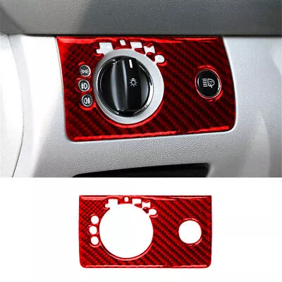Red Carbon Fiber Dim Light Control Cover Trim For Mercedes-Benz M-Class W164 • $10.87
