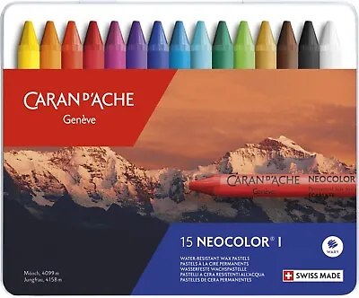Caran D'Ache Neocolor I® Waterproof Wax Paste 15 Case • £18.47