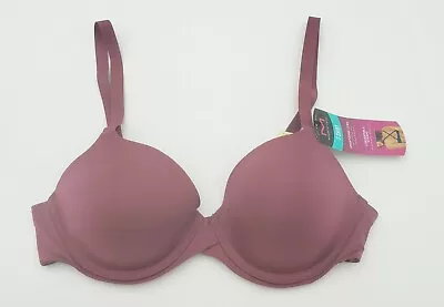 Maidenform One Fabulous Fit T-shirt Bra 34B Convertible DM7543  Maroon New • $17.99