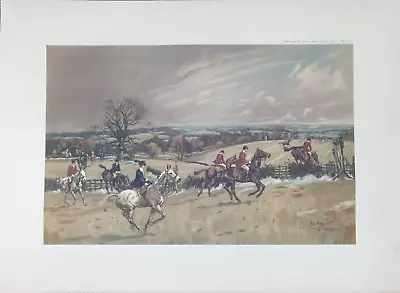 Vintage Fox Hunting Print PYTCHLEY By John King By Sporting Gallery 1970 • $17.68