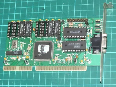 Trident TVGA8900CL-B 512K 16-bit ISA VGA Card For 286 386 486 Vintage Computers • $79.99