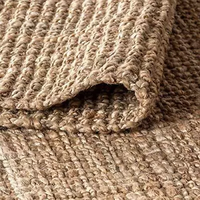 Rug Jute Carpet Mat Natural Runner Farmhouse Jute Runner Rustic Look Braided • £21.19