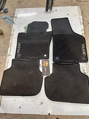 OEM VW Mk6 BLACK VOLKSWAGEN JETTA FRONT REAR MONSTER RUBBER FLOOR MAT Set 05-17 • $82