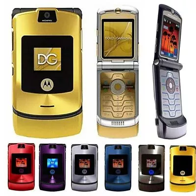 Motorola RAZR V3 Flip Bluetooth MP4 Video Unlocked GSM Mobile Phone (8 Colors) • $30.99