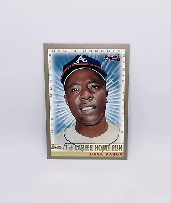 2000 TOPPS Magic Moments #237 - Hank Aaron - 1st Career Home Run - Braves - HOF • $1.64