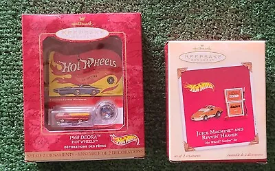 Hot Wheels Hallmark Keepsake Ornament Lot Of 2 VTG NEW IN BOX • $20