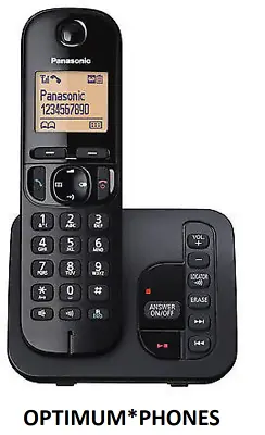 Panasonic KX-TGC220EB Cordless Phone Single Handset With Answer Machine Black • £19.99