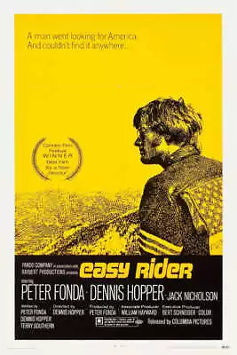 1969 EASY RIDER VINTAGE MOTORCYCLE MOVIE POSTER PRINT 24x16 9MIL PAPER • $25.95